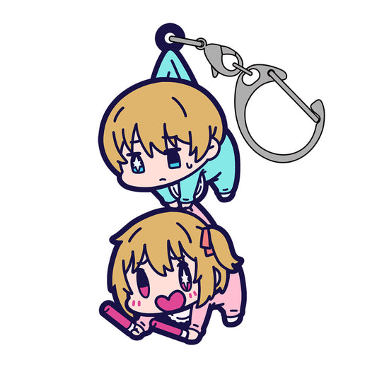 Oshi no Ko Aqua and Ruby Childhood Ver. Rubber Keychain